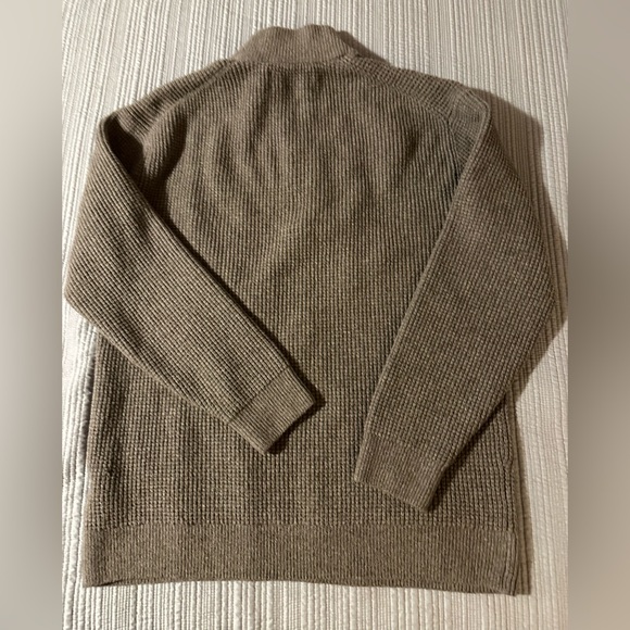 Abercrombie & Fitch soft A&F mens quarter zip waffle knitpullover sweater sz med - Picture 4 of 6